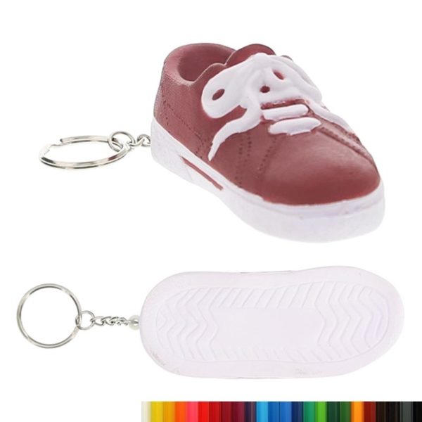 PU Foam Sneaker Stress Reliever Key Ring with Your Logo