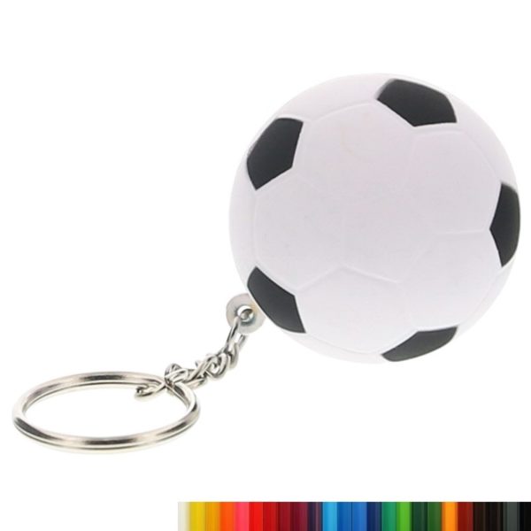 PU Foam Soccer Ball Stress Ball Key Ring with Your Logo