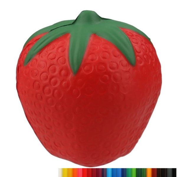 PU Foam Strawberry Stress Bal with Your Logo