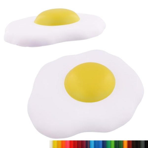 PU Foam Sunny Side Up Egg Stress Reliever with Your Logo