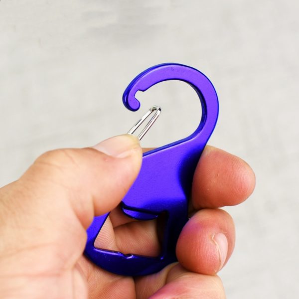 Aluminum Carabiner with Bottle Opener