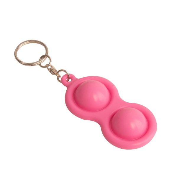 Silicone Pop 2 Bubble Keychain