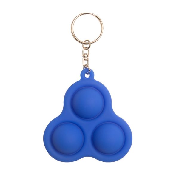 Silicone Pop 3 Bubble Keychain