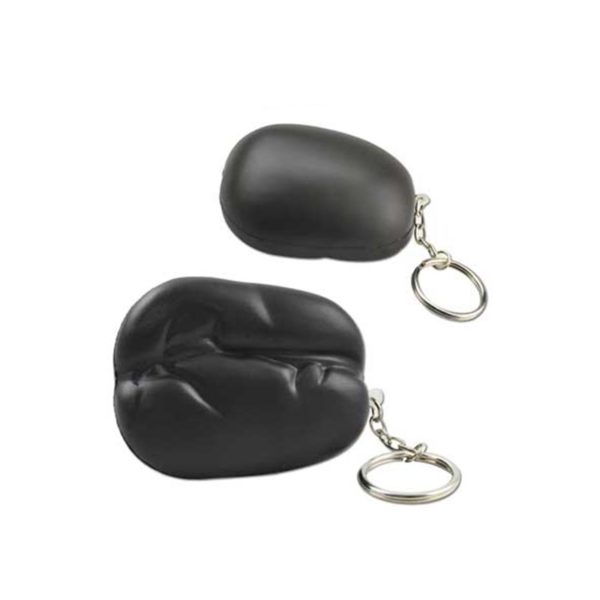 Coffee Bean Stress Reliever with Keychain