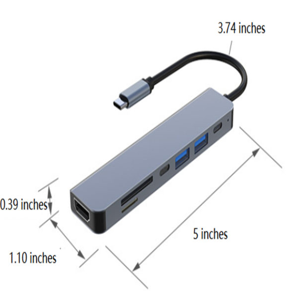 7-in-1 Laptop Docking Station USB Type C Hub