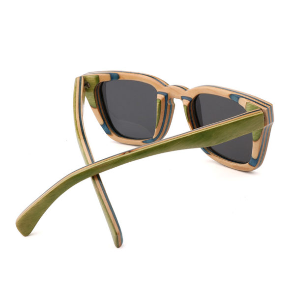 Retro Wood Grain Sunglasses