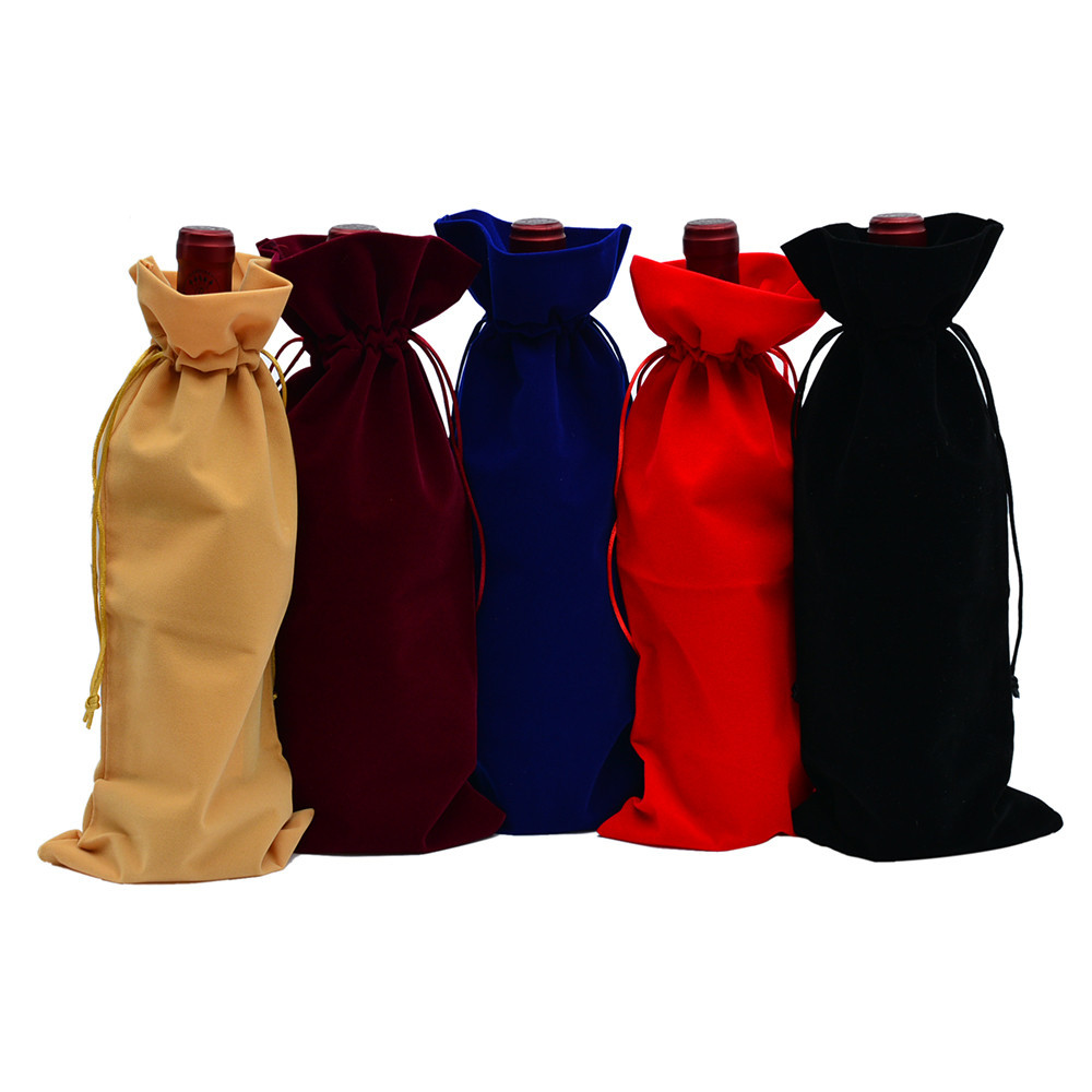 26oz-Flannel Bottle Sleeve Wine Bags