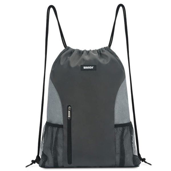 Polyester Drawstring Backpack Sport Gym