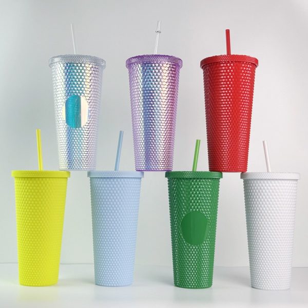 24OZ Travel Mug Reusable Plastic Cups