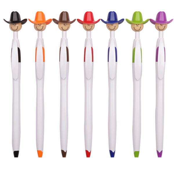 Novelty Cowboy Hat Smiley Ballpoint Pens