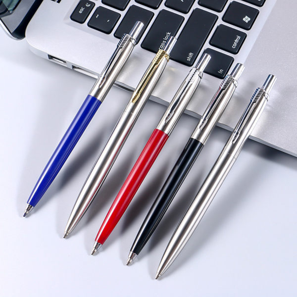 Stainless Steel Retractable Ballpoint Pens