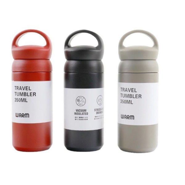 12OZ-Portable Insulated Mug with Carry Handle