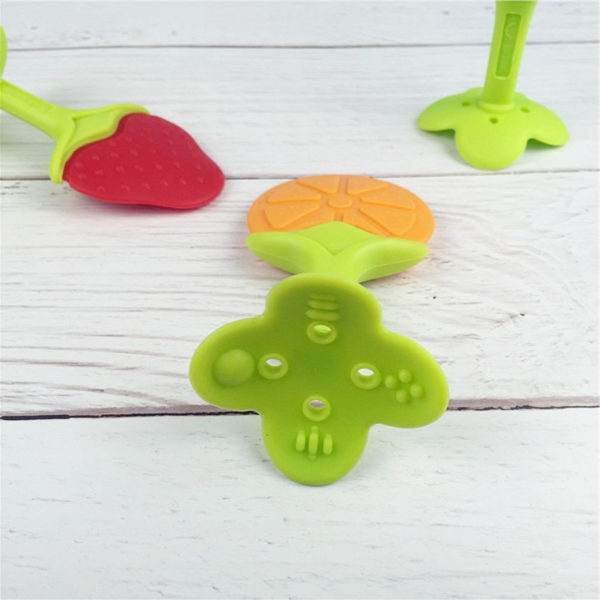 Silicone Fruit Baby Teething Toys Toddler Teether