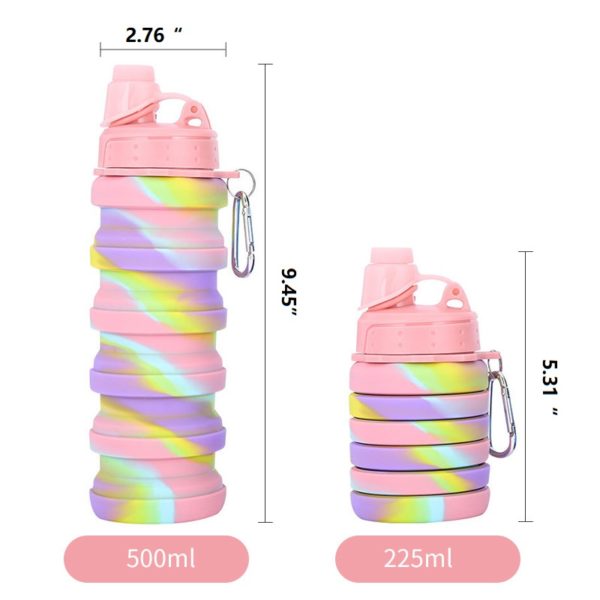 17oz Silicone Telescopic Water Bottle