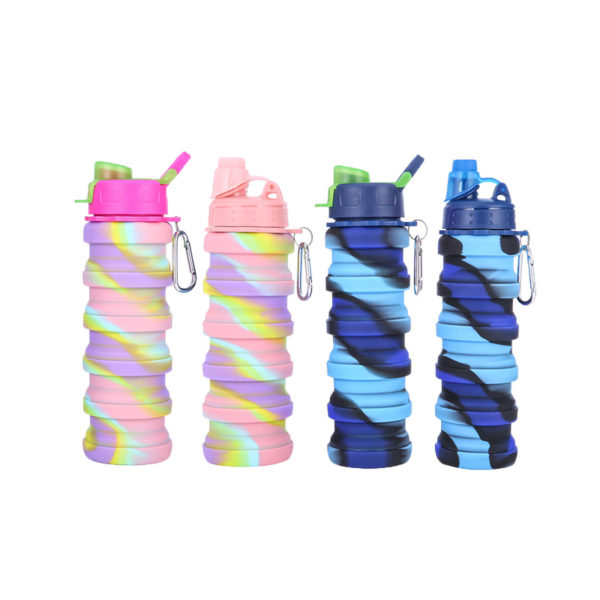 17oz Silicone Telescopic Water Bottle