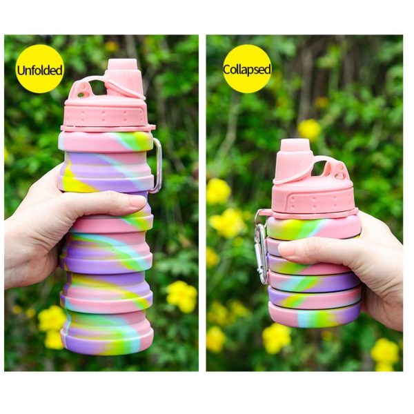 17oz Silicone Telescopic Water Bottle