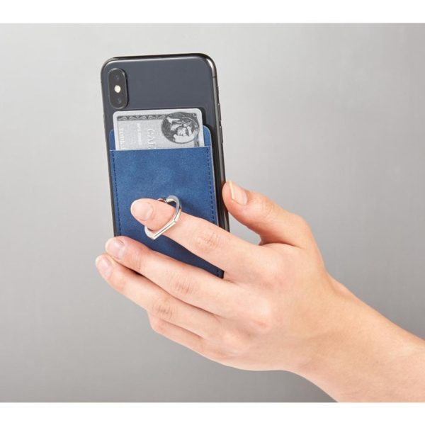 PU Phone Wallet with Ring