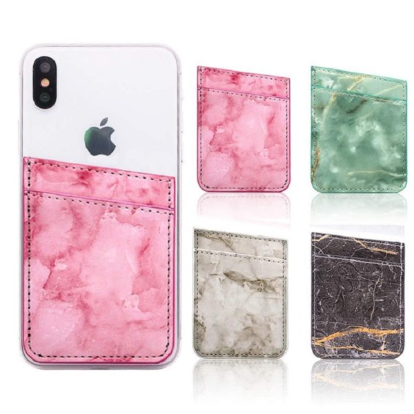 Marble Faux Leather Phone Wallet