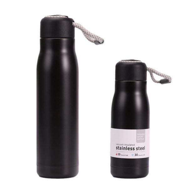 Matte Stainless Steel Insulated Vacuum Bottle-17oz