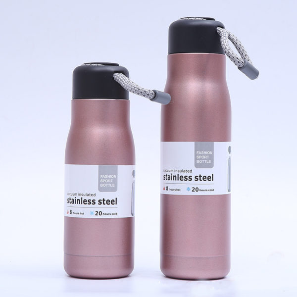 Matte Stainless Steel Insulated Vacuum Bottle-17oz