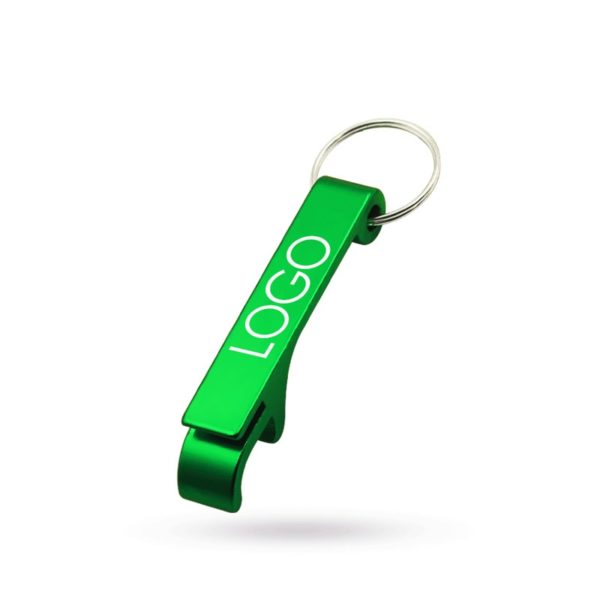 Aluminum Bottle Opener w/ Key Ring