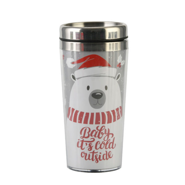 16oz Stainless Steel Bottle for Christmas