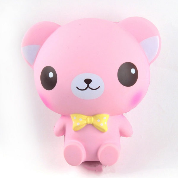 Cartoon Pink Bear Stress Reliever