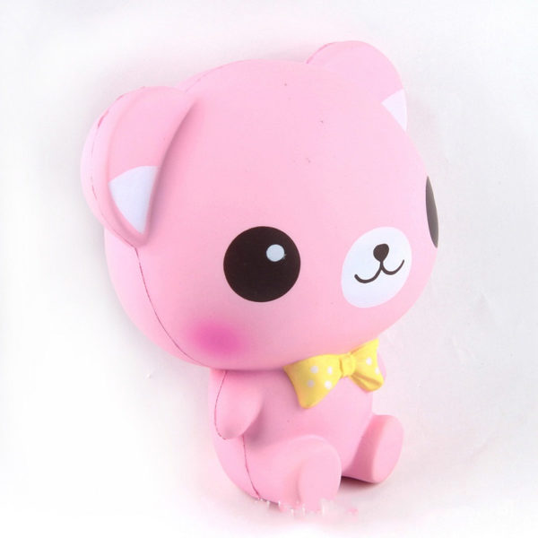 Cartoon Pink Bear Stress Reliever