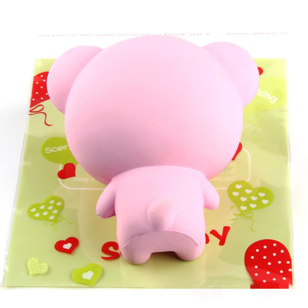 Cartoon Pink Bear Stress Reliever