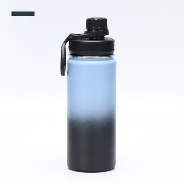 Portable Double-Layer Gradient Color Vacuum Bottle