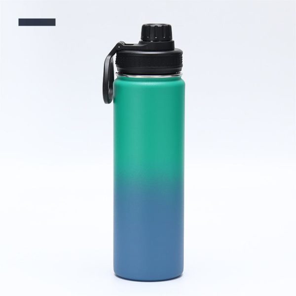 Portable Double-Layer Gradient Color Vacuum Bottle