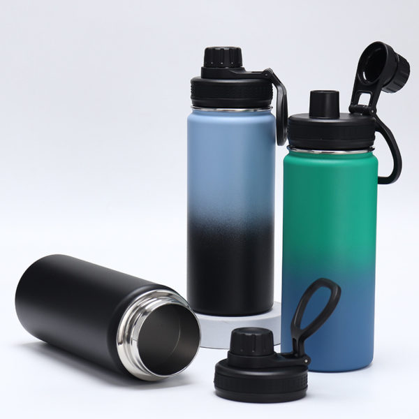 Portable Double-Layer Gradient Color Vacuum Bottle