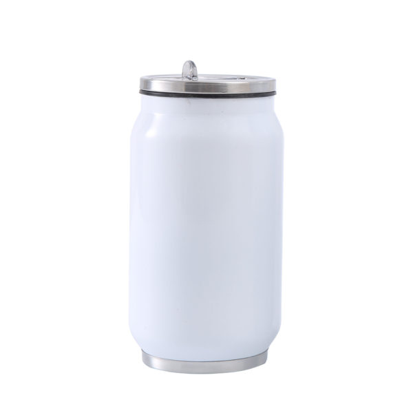 Coke Can Shaped Stainless Steel Vacuum Bottle with Straw 12OZ 17OZ