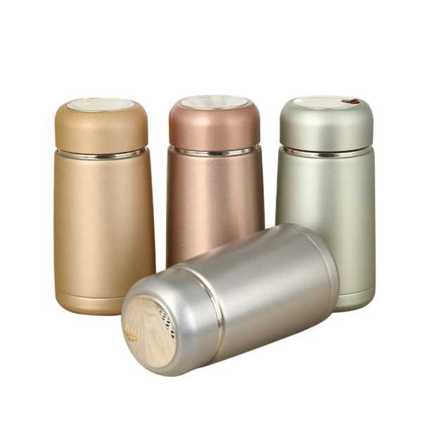 12oz Portable Metallic Stainless Steel Vacuum Bottle