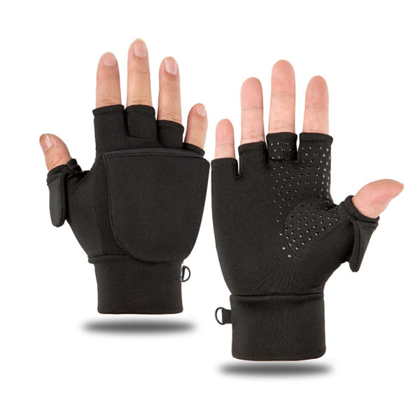 Outdoor Cycling Fishing Flip Fingerless Gloves