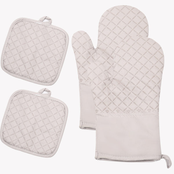 Insulated Oven Mitts with Pad