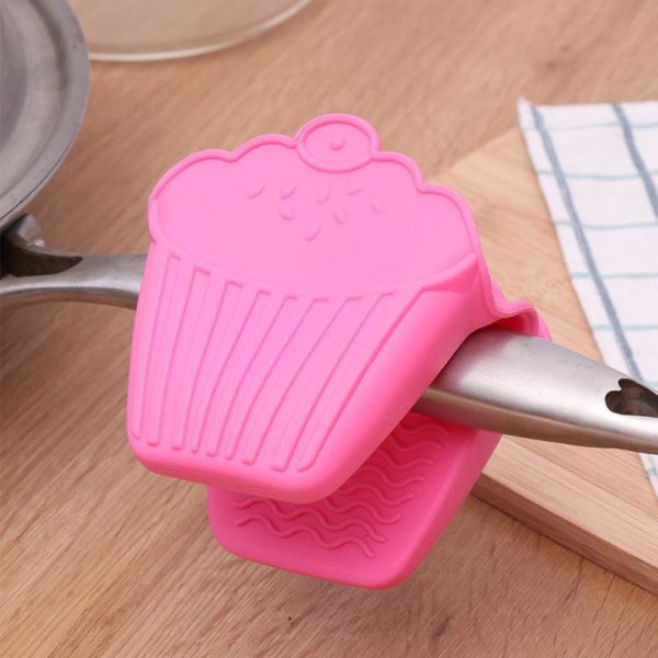 Pink Cupcake Shaped Pinch Mitts