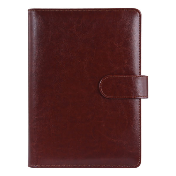 Hardcover Loose-leaf notebook with Card and Pen Holder