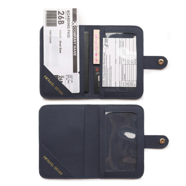 Magnetic Buckle Passport Holder ID Wallet