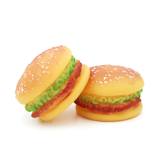 Rubber Burger Sound Toy