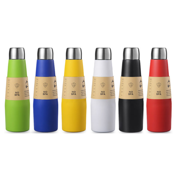 18oz Multi-Color Stainless Steel Vacuum Bottle