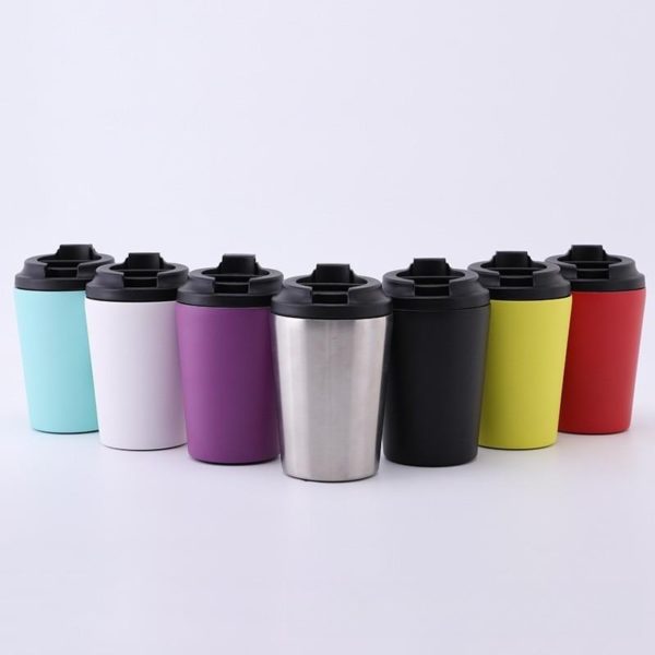 12oz Multi-Color Coffee Stainless Steel Vacuum Bottle