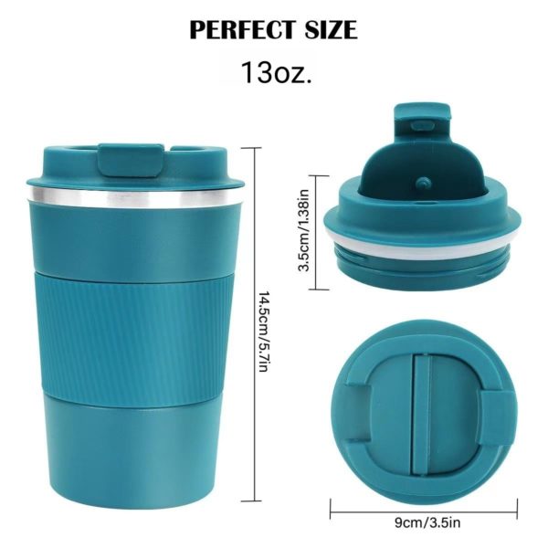 Multi-Color Coffee Stainless Steel Vacuum Bottle with Sleeve