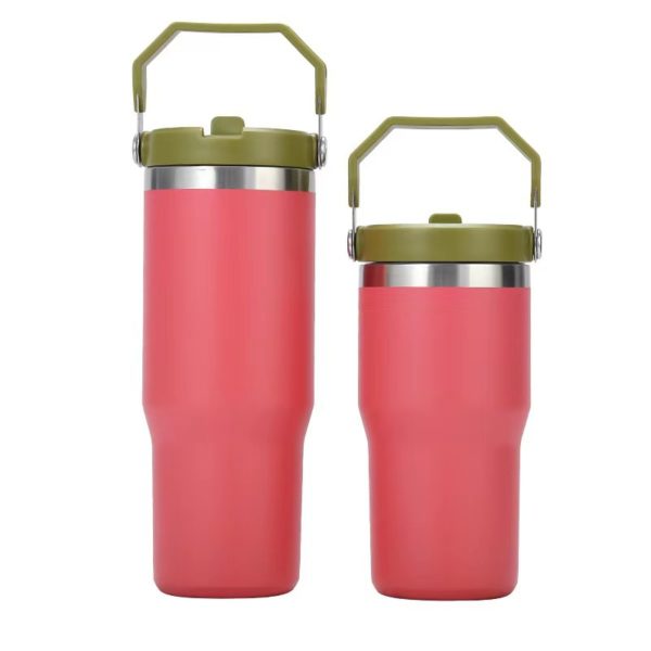 Stainless Steel Vacuum Bottle with Handle Lid