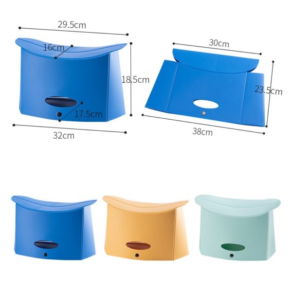 Plastic Slim Sturdy Folding Stool