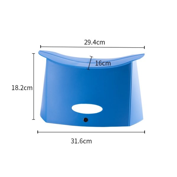 Plastic Slim Sturdy Folding Stool