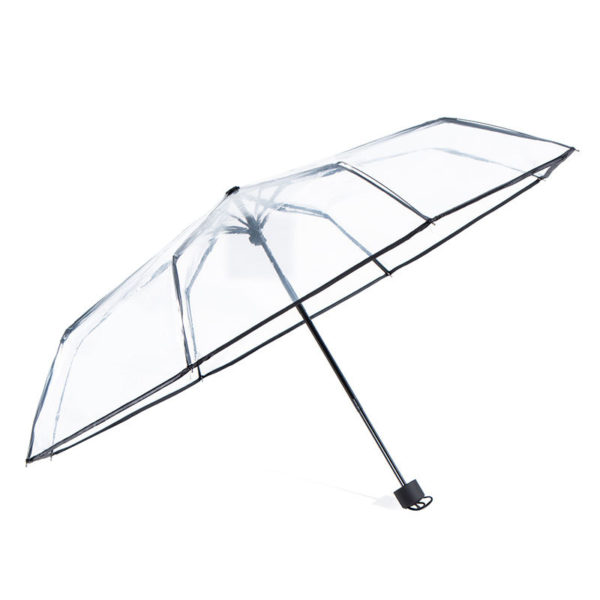 Transparent Clear Folding Umbrella with 8 Ribs