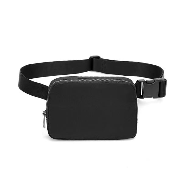 Black Polyester Waterproof Sports Fanny Pack