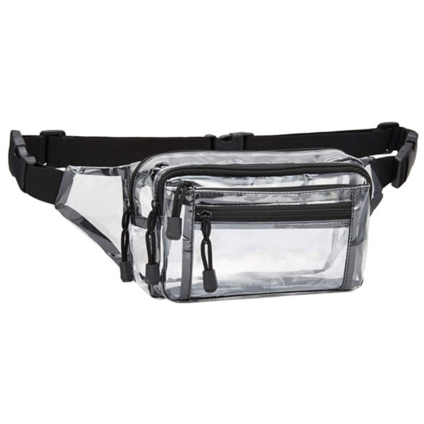 Multi-Pocket Transparent Clear PVC Fanny Pack