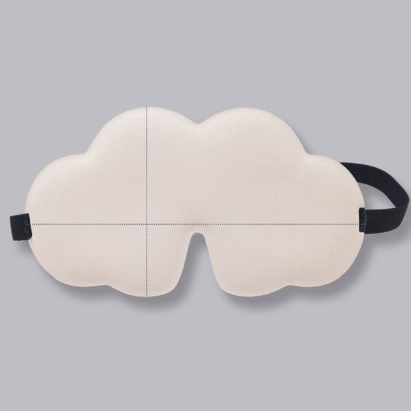 Soft Cloud Shape Blackout Fitted Sleeping Eye Mask